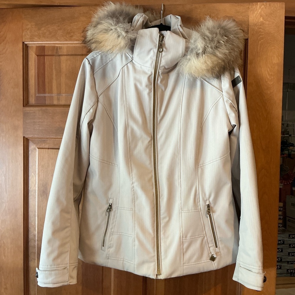 NILS Women's Ski Jacket with Fur-Trimmed Hood
